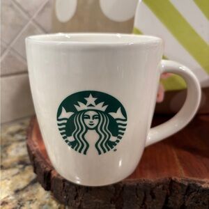 Starbucks Classic White Mug with Green Logo